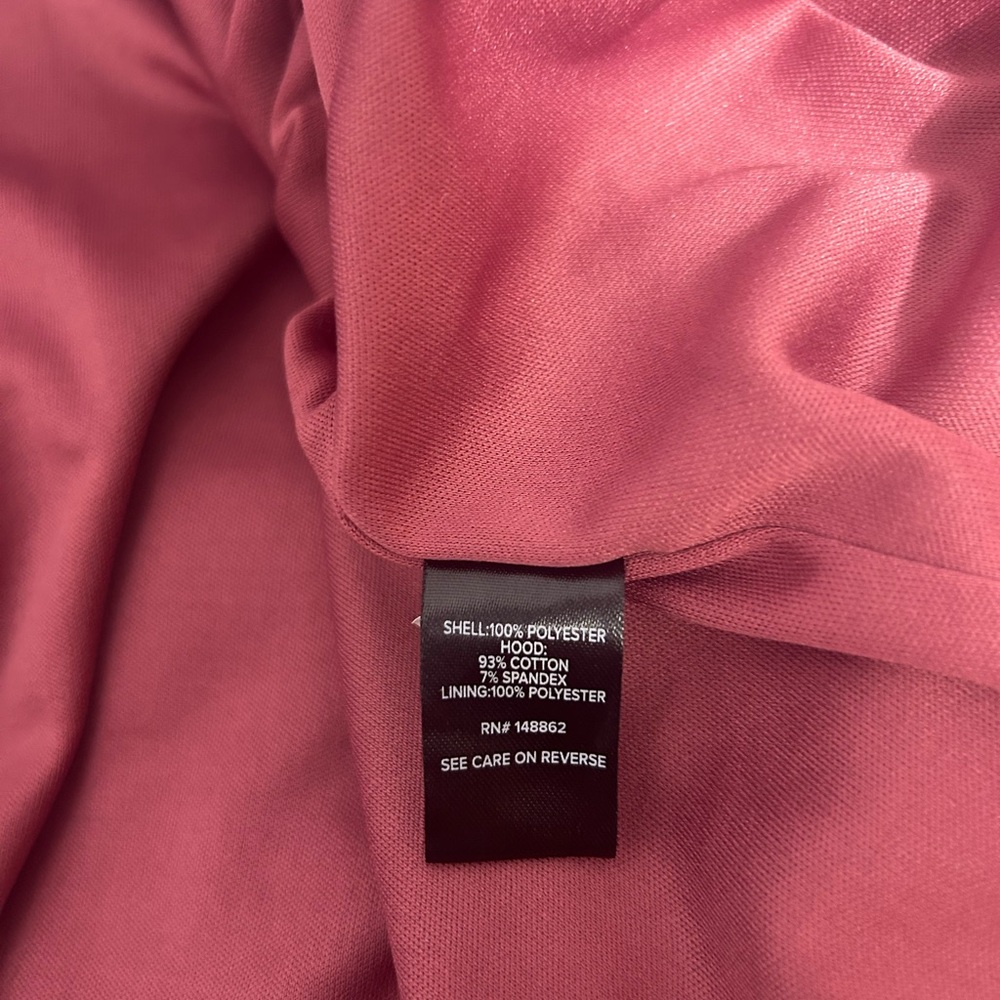 Torrid burgundy double zip jacket with hood size 2 (18) - Picture 6 of 7